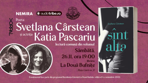 Poeta Svetlana Cârstean și actrița Katia Pascariu