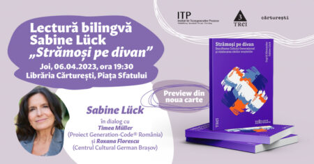 “Strămoși pe divan” – lectură bilingvă la Cărturești Brașov